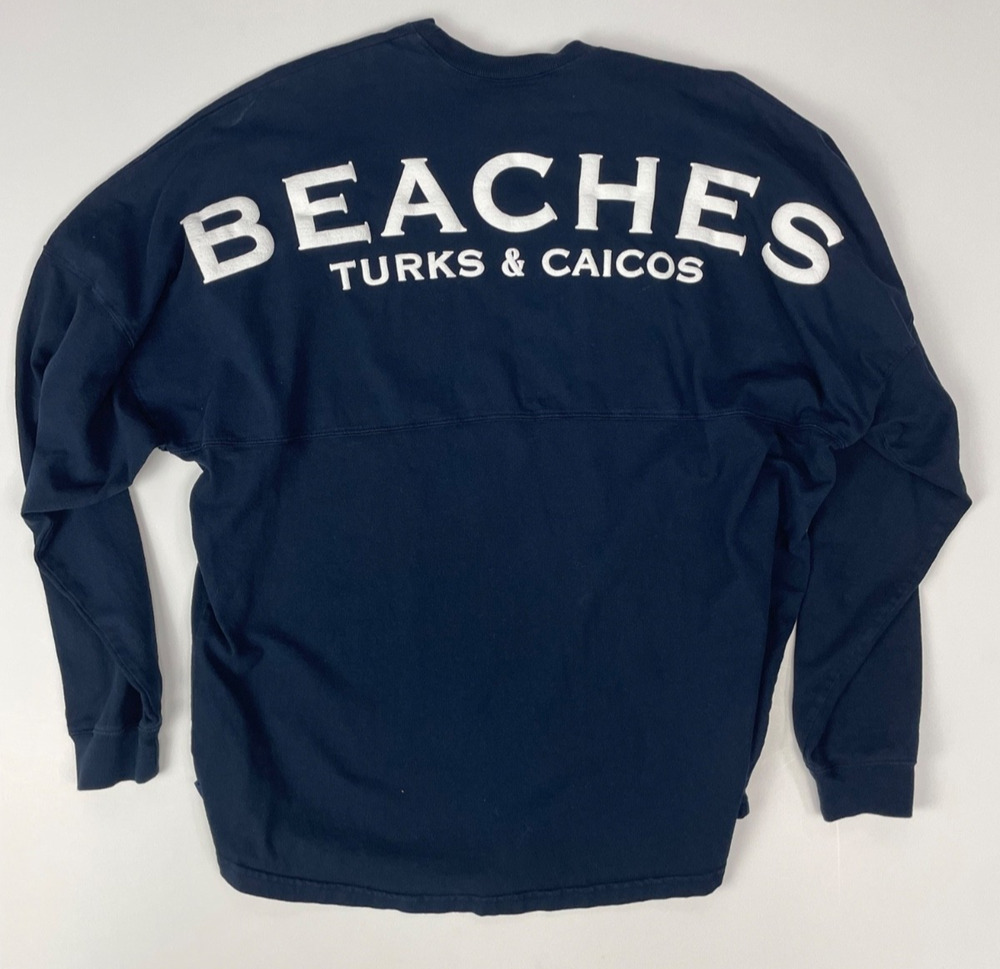 Spirit Jersey Beaches Turks & Caicos Long Sleeve Shirt Blue XL